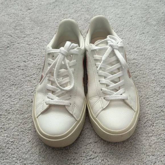 Veja Campo Chromefree Leather White Nacre - Picture 2 of 6